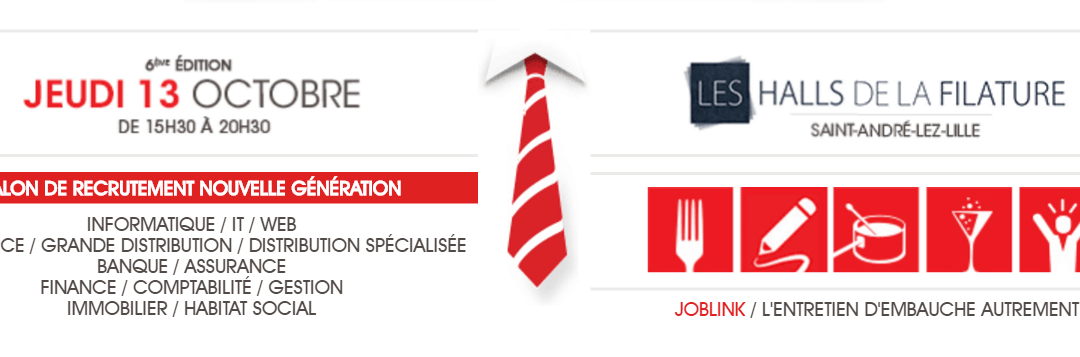 RDV Recrutement Experts Lille 2016 – Jeudi 13 Octobre de 15h30 à 20h
