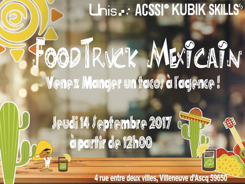 Déjeuner / Food-Truck à l’agence le jeudi 14 Septembre !